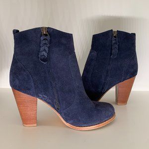 Joie Navy Dalton Suede Heeled Boot
